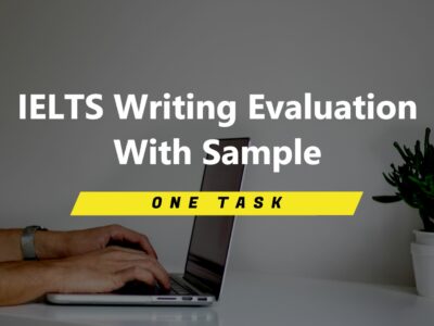 IELTS Writing Evaluation with sample one task