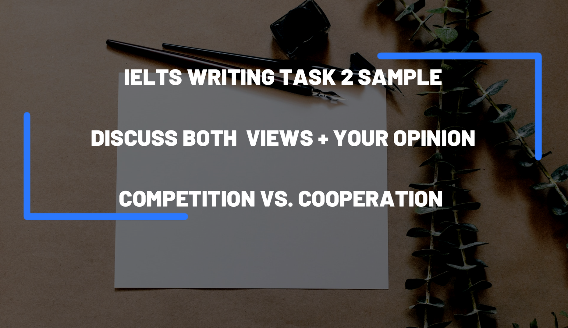 IELTS writing sample competition vs. cooperation